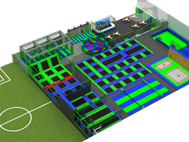 室內(nèi)空間科學(xué)蹦床公園——快樂(lè)專加
