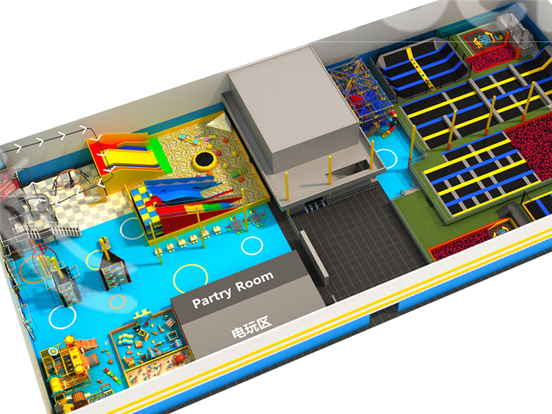 休閑蹦床館——快樂專加