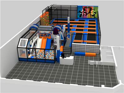 室內(nèi)奇妙蹦床公園——快樂專加